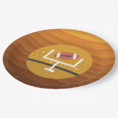 Football onopvallende game dag papieren bordje (Gekanteld)