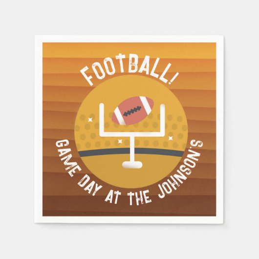 Football onopvallende game dag servet (Voorkant)