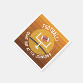 Football onopvallende game dag servet (Hoek)