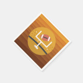 Football onopvallende game dag servet (Hoek)