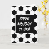 Football ontwerp geboorte Wenskaart Kaart (Gele Bloem)