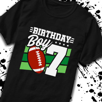 Football op 7-jarige verjaardag 7 t-shirt