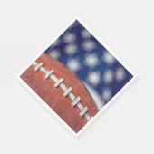 Football op de vlag servet (Hoek)