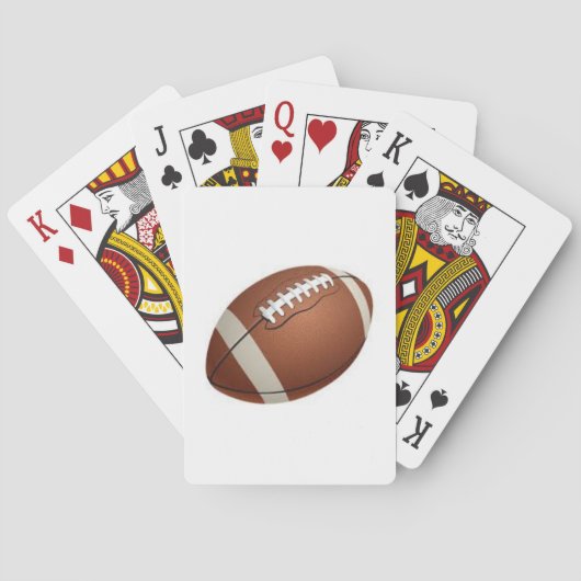 Football op een speelkaartdeck pokerkaarten (Achterkant)