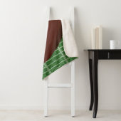 Football op Football Field Design Sherpa Blanket Sherpa Deken (In situ)