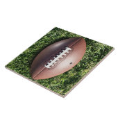 Football op gras tegeltje (Zijkant)