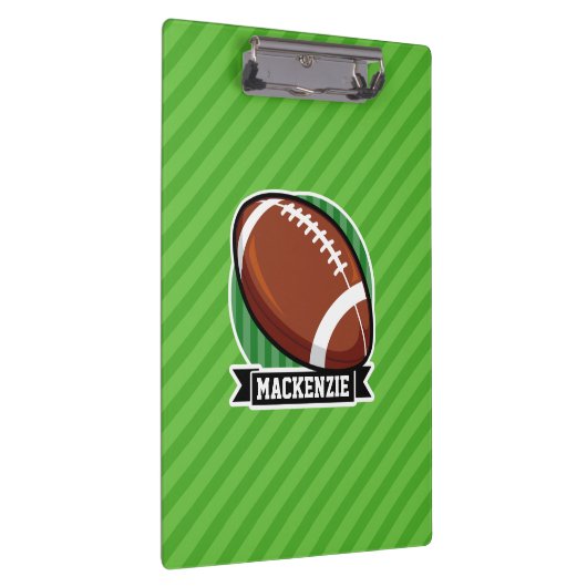 Football op groene strepen klembord (Rechts)