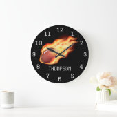 Football op maat gepersonaliseerde naam toevoegen grote klok (Huis)