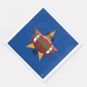 Football op maat gesneden vogeldagpapier Napkin HA Servet (Hoek)