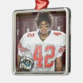 Football op school metalen ornament (Links)