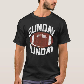 Football op zondag is Funday American Football Vin T-shirt