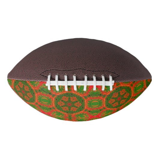 Football Oranje en groene Kaleidoscoop (Voorkant)