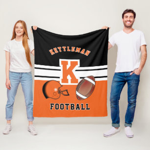 Football 🏈 Oranje sportbrief Fleece Deken