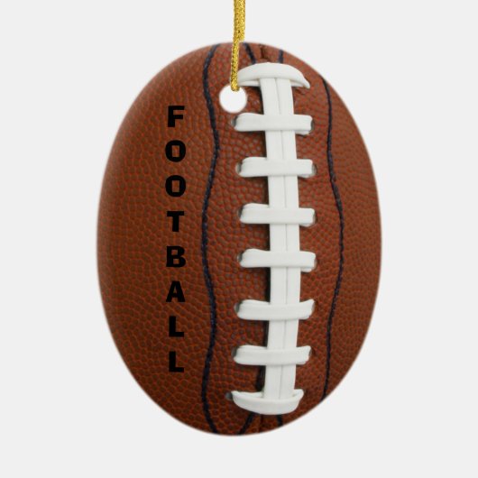FOOTBALL ornament! Keramisch Ornament (Voorkant)