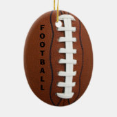 FOOTBALL ornament! Keramisch Ornament (Achterkant)