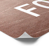 Football Oude School Poster (Hoek)