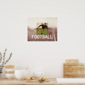 Football Oude School Poster (Keuken)