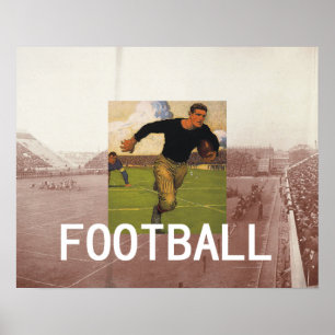 Football Oude School Poster