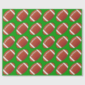 Football over groene cadeaupapier (Vlak)