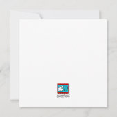 Football Paarse Birthday-uitnodigingen Kaart (Achterkant)