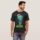 Football Panda Football player T-shirt (Voorkant volledig)