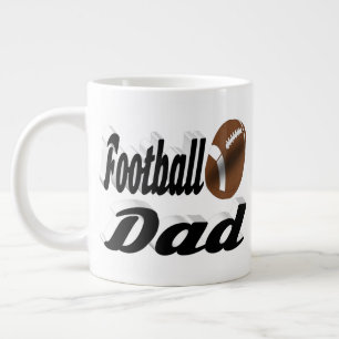 Football Pap halve tekst Giant Coffee Mok