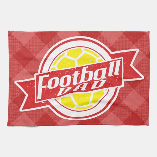 Football Pap Tea Towel Theedoek (Horizontaal)