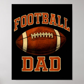 Football Papa American Football Poster
