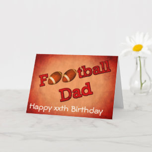 Football papa Cute Birthday Kaart