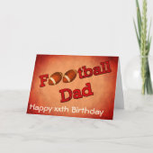 Football papa Cute Birthday Kaart (Voorkant)