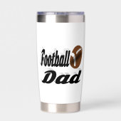 Football papa geïsoleerde drinkbeker (Achterkant)