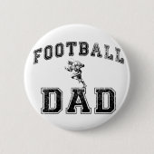 Football papa ronde button 5,7 cm (Voorkant)