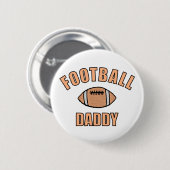 Football papa tekening en tekst ronde button 5,7 cm (Voorkant /achterkant)