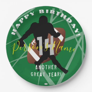 FOOTBALL Papier PlateHAMbyWG Borden Papieren Bordje