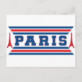 Football Parijs Briefkaart (Voorkant)