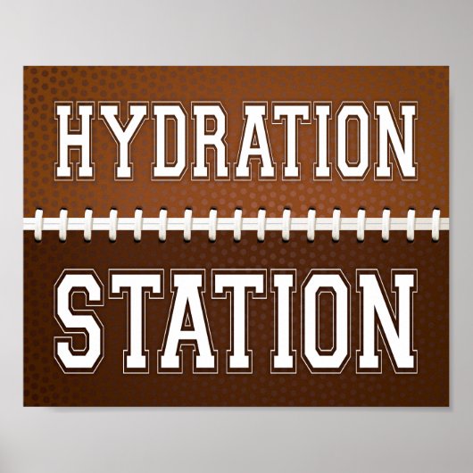 Football Partij HYDRAGE STATION Sign Print (Voorkant)
