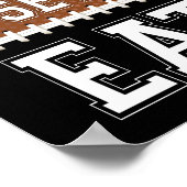 Football PARTIJ KLAAR VASTGESTELDE EAT-gebarentafd Poster (Hoek)