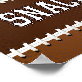 Football Partij SNACKS Sign Print (Hoek)