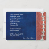 Football Partij uitnodigen Kaart (Achterkant)