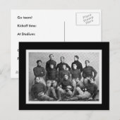 Football Partij Uitnodiging Briefkaart (Voorkant / Achterkant)