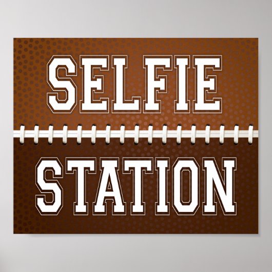 Football Partij VERZELFDE STATION Sign Print (Voorkant)