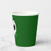 Football partij, Voetbal met naam en nummer Papieren Bekers (Links)