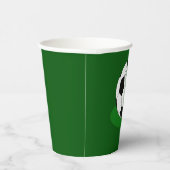 Football partij, Voetbal met naam en nummer Papieren Bekers (Rechts)