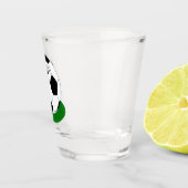 Football partij, Voetbal met naam en nummer Shot Glas (Rechts)