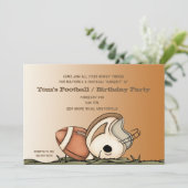 Football - partijenuitnodiging kaart (Staand voorkant)