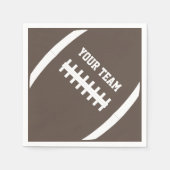 Football Party Aangepaste Team Naam of Tekst Sport Servet (Voorkant)