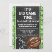 Football Party Big Game Bowl Game Kaart (Voorkant)