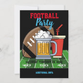 Football Party Black Kaart (Voorkant)