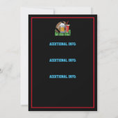 Football Party Black Kaart (Achterkant)