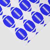 Football Party Blue Footballs Gift Wrapping Tissuepapier (Detail)